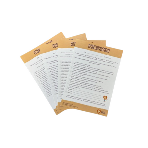 ''Dear... '' Handouts - Grief Communication Prompts