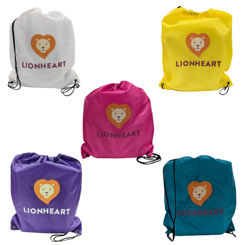 Lionheart Drawstring Backpack